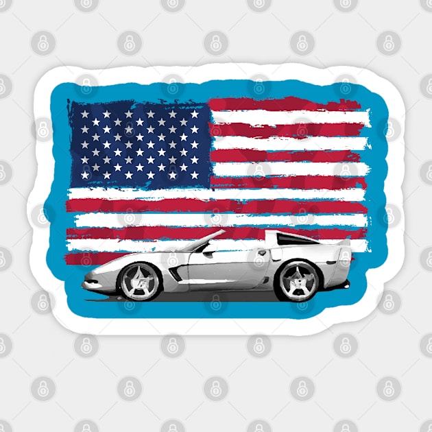 Chevrolet Corvette (C5) Sticker by Moulezitouna